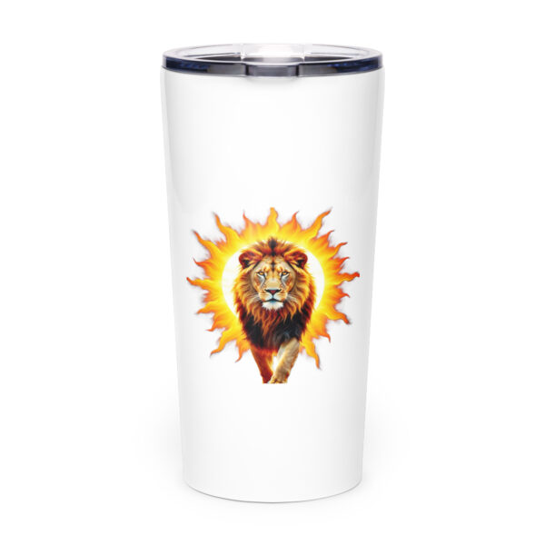 Tapered stainless steel tumbler