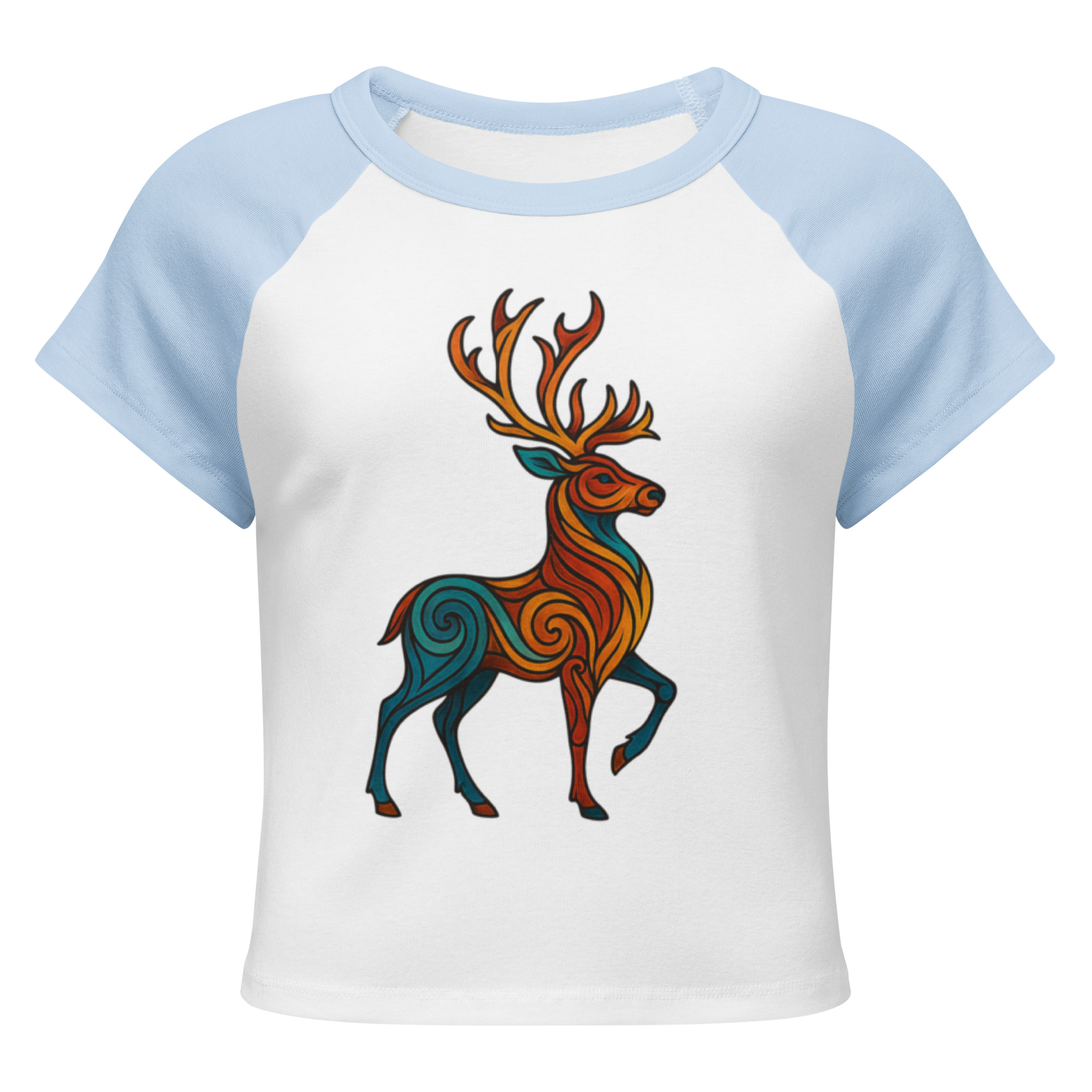 Women’s micro rib raglan baby tee - Image 9