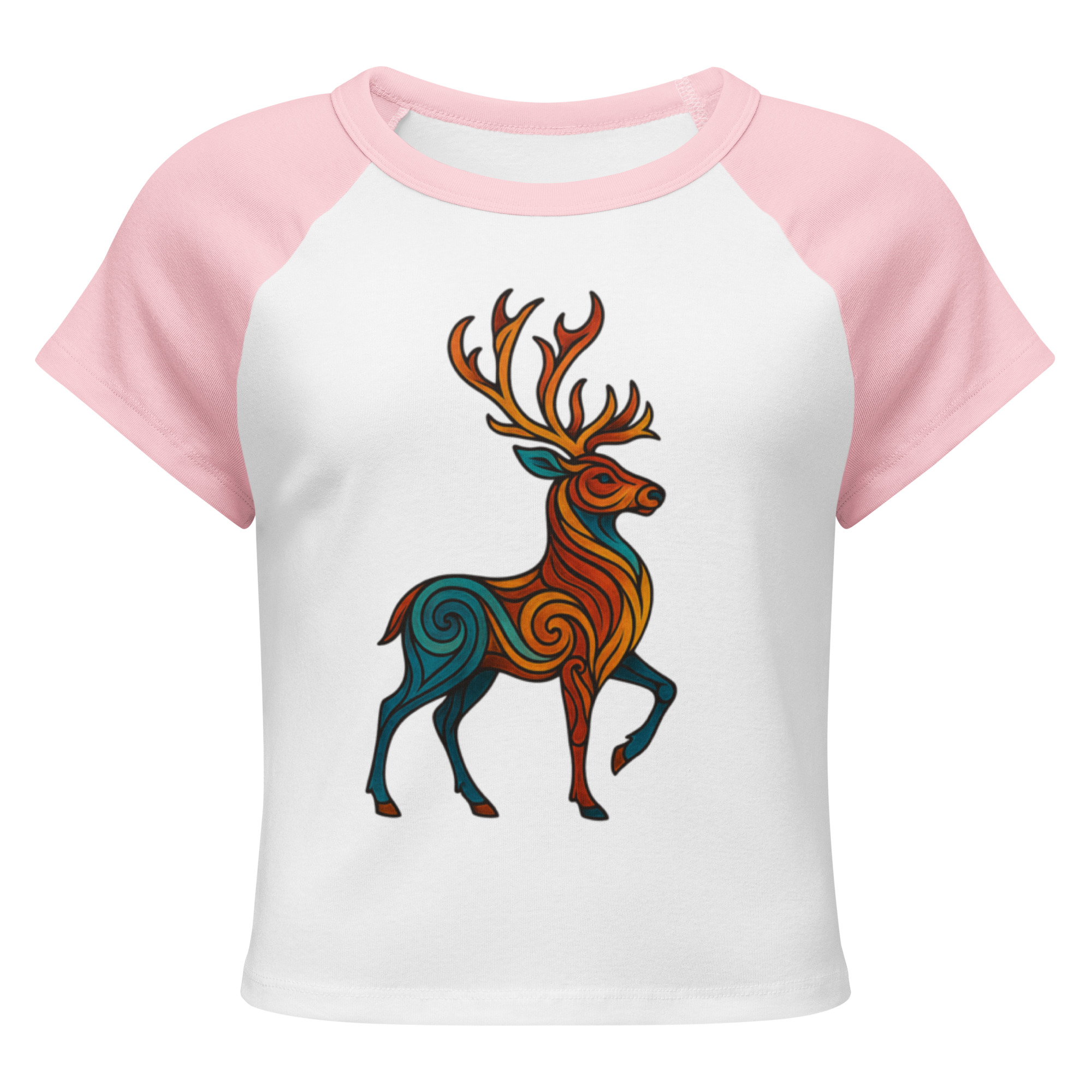 Women’s micro rib raglan baby tee - Image 11